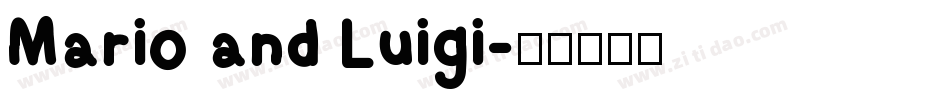 Mario and Luigi字体转换